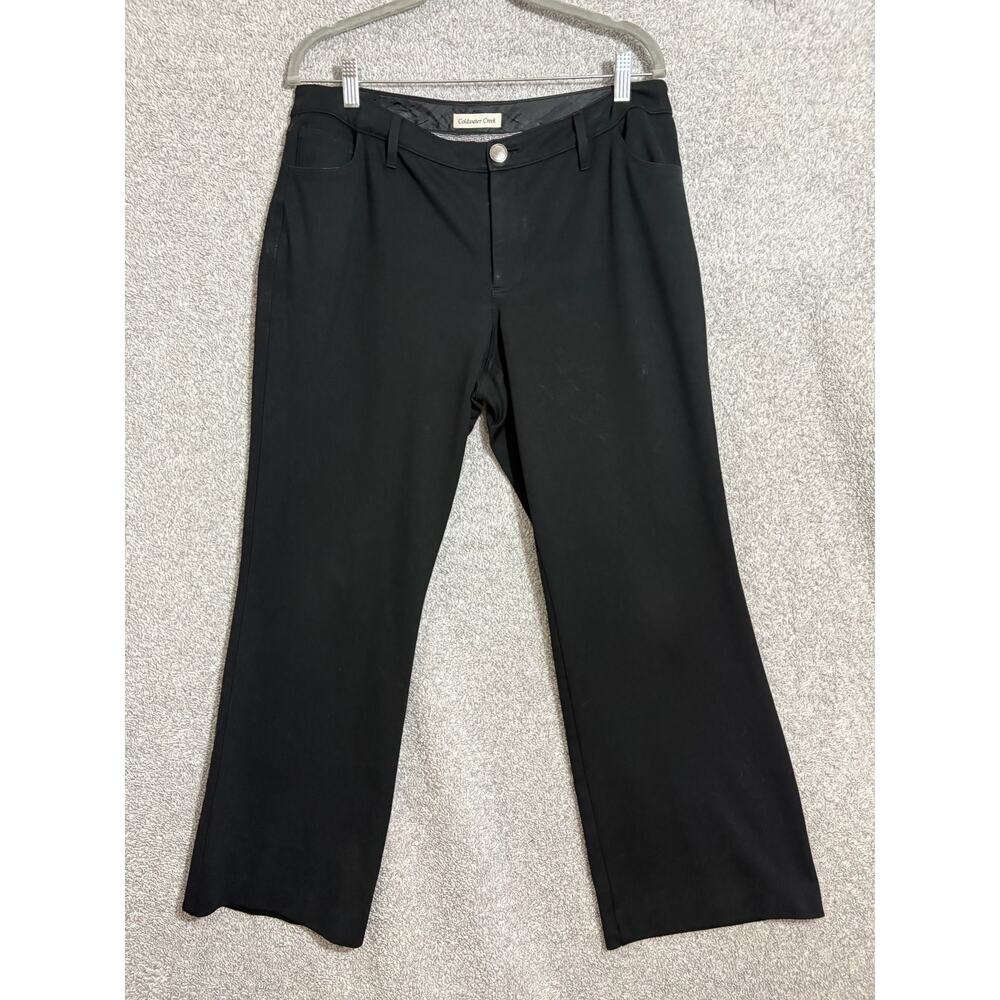 Coldwater Creek Black Stretch Wide Leg Dress Pants 14